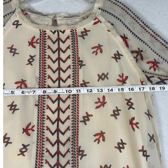 Scotch and Soda Maison Scotch Women's Knee Length Shift Dress Size 8 Boho - Picture 4 of 9